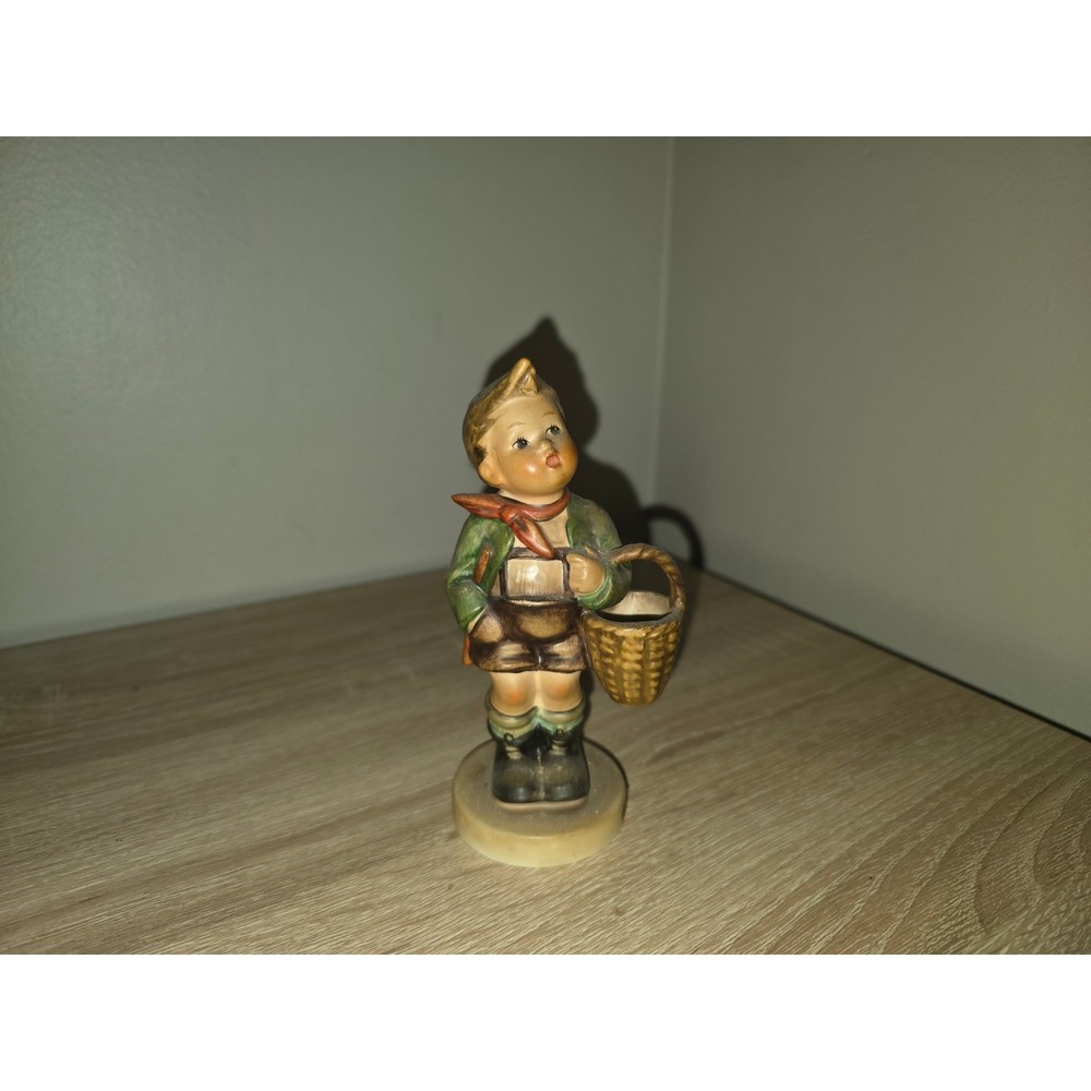 Goebel Hummel Village Boy 51 2/0 Whistling Figurine W‎ Germany Vintage Porcelain